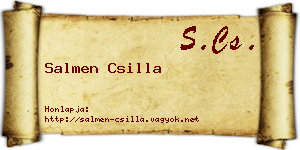 Salmen Csilla névjegykártya